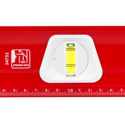 Уровень алюминиевый, магнит, фрезерованный, 3 глазка (1 зеркальный) двухкомпонентные рукоятки, 800 мм Matrix по ценам производителя в Воронеже с доставкой по всей России