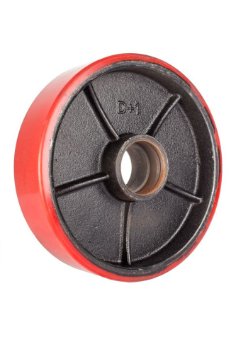 Колесо полиуретановое 200х50 мм без подшипника для тележек гидравлических BF/WB/RHP по ценам производителя в Воронеже с доставкой по всей России