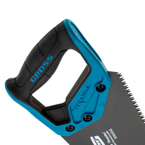 Ножовка по дереву "PIRANHA", 500 мм, 7 TPI, 3D-зуб, тефлоновое покрытие полотна, двухкомпонентная рукоятка Gross по ценам производителя в Воронеже с доставкой по всей России