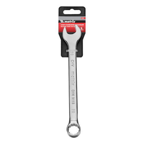 Ключ комбинированный, 20 мм, CrV, полированный хром Matrix по ценам производителя в Воронеже с доставкой по всей России