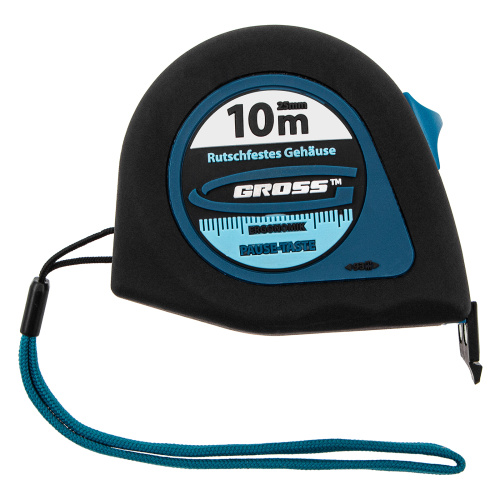 Рулетка "Ergonomisch",10 м x 25 мм,магнитный обрезиненный зацеп Gross по ценам производителя в Воронеже с доставкой по всей России