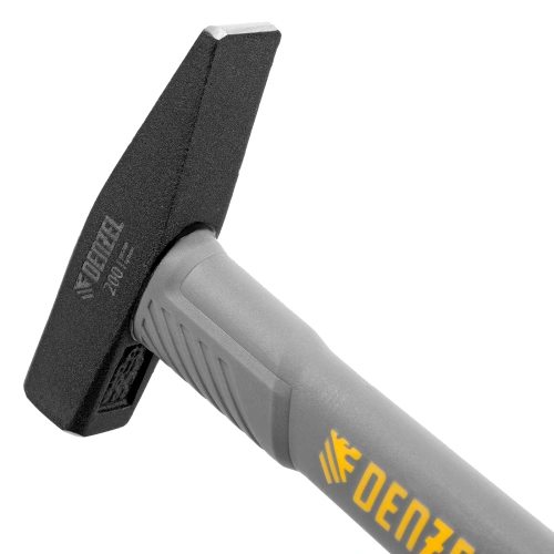Молоток слесарный, 200 г, кованый, фибергласовая рукоятка c TPR покрытием Denzel по ценам производителя в Воронеже с доставкой по всей России
