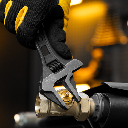 Ключ разводной 155 мм, CrV, кованый, укороченная рукоятка Denzel по ценам производителя в Воронеже с доставкой по всей России