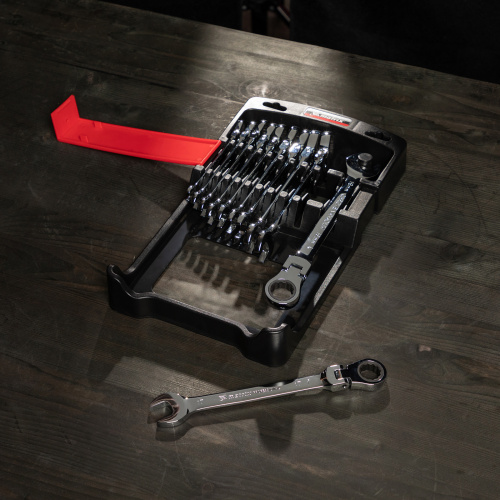 Набор ключей комбинированных, трещоточных шарнирных 11 шт. Matrix по ценам производителя в Воронеже с доставкой по всей России