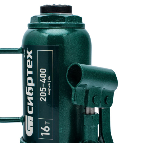 Домкрат гидравлический бутылочный, 16 т, 205-400 мм Сибртех по ценам производителя в Воронеже с доставкой по всей России