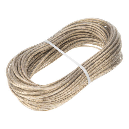 Трос металлополимерный прозрачный ПР-4.0, толщина 4.0 мм, моток 20 метров Сибртех по ценам производителя в Воронеже с доставкой по всей России