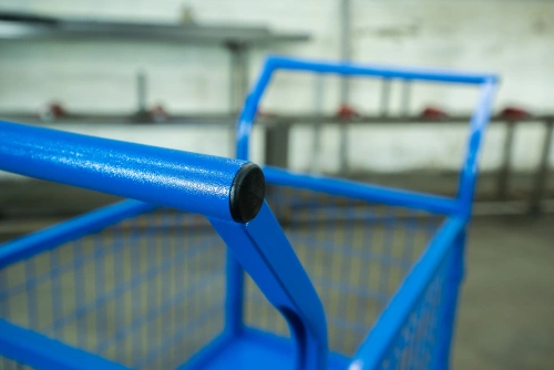 Тележка платформенная TOR ТП-2С (600х900) с бортами из сетки и двумя ручками (колеса 160 мм) по ценам производителя в Воронеже с доставкой по всей России