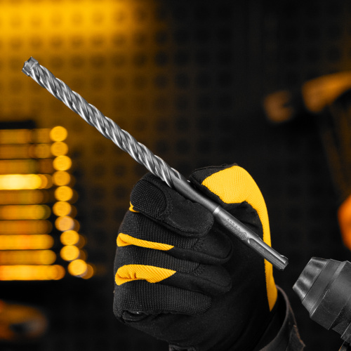 Бур по бетону, цельная крестовая пластина, 12x215 мм, SDS PLUS Denzel по ценам производителя в Воронеже с доставкой по всей России