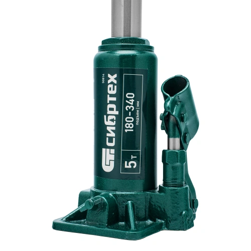 Домкрат гидравлический бутылочный, 5 т, 180-340 мм, в пласт. кейсе Сибртех по ценам производителя в Воронеже с доставкой по всей России