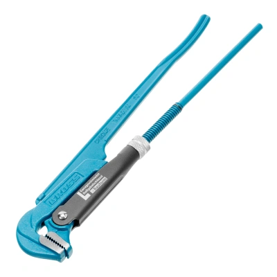 Ключ трубный рычажный 1.5, №2, цельнокованый, CrV, тип "L" Gross по ценам производителя в Воронеже с доставкой по всей России